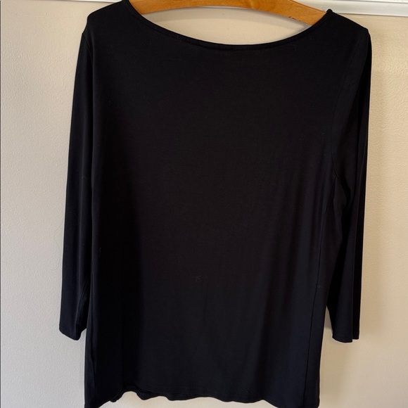 Bundle of 2 J. Jill Wearever Collection Soft Pink & Black 3/4 Sleeve Top - Picture 7 of 7